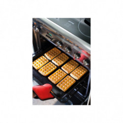 Set 2 forme pentru vafe Lekue 1009047, 500 ml, -60°C / +220°C, Silicon platinat, Rosu