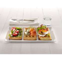 Lekue 1009047 Waffle Maker Set (2 Molds), 500 ml, -60°C / +220°C, Platinum Silicone, Red