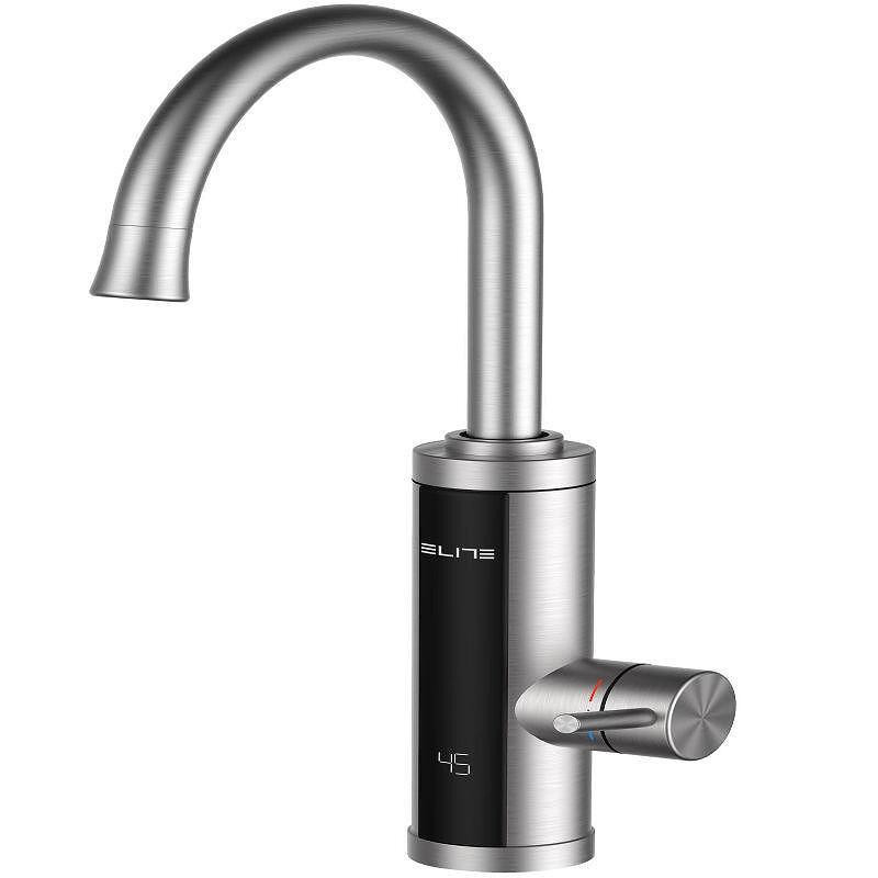Robinet electric incalzire apa instant Elite EHD-1509, 3300 W, Montare blat, Rotire 360°, Afisaj LED, IPX4, Argintiu