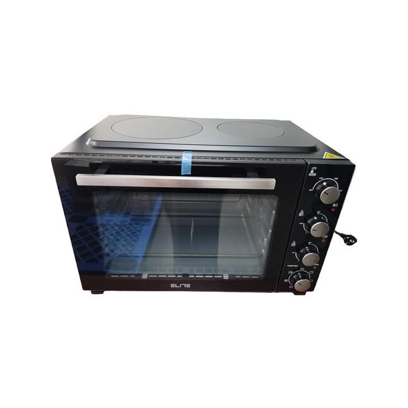 Elite EMO-48 0503 Compact Oven, 1800W, 48 liters, 6 settings, 3 heat levels, 90–230°C, Convection, Gray