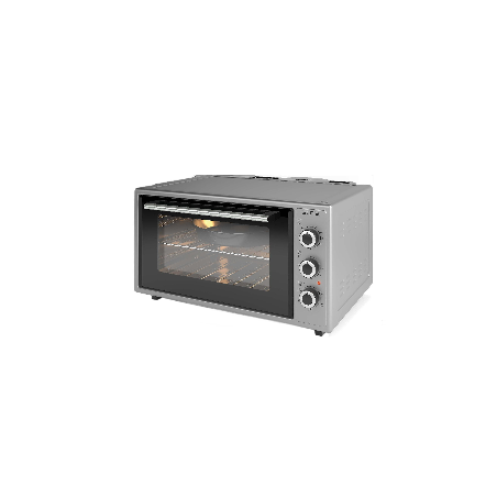 Elite EMO-FL 48 2589 Compact Oven, 2000W, 48 liters, 3 settings, Double-paned glass, Thermostat, Timer, Turbo fan, Gray