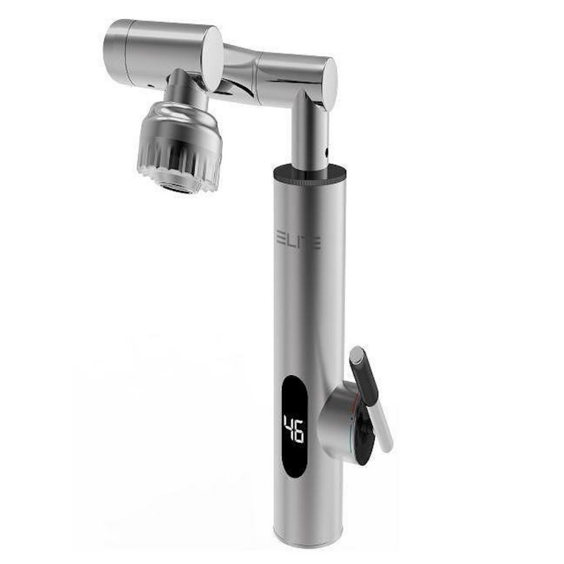 Elite EHD-1511M Water Heater, 3300W, 360° Rotation, Self-heating, LED Display, IPX4, Silver