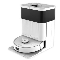 Aspirator robot Magnum PRO, 55 W, 10000 Pa, 0,3 l, 130 min, Wi-Fi, LDS, Notificari vocale, Statie automatа de apa si autocuratare, HEPA, Alb