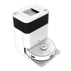 Aspirator robot Magnum PRO, 55 W, 10000 Pa, 0,3 l, 130 min, Wi-Fi, LDS, Notificari vocale, Statie automatа de apa si autocuratare, HEPA, Alb