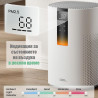 Пречиствател за въздух DREO Macro 605S, 20 м2, 202 м3/ч, Wi-Fi, 4 скорости, Нощен+Автоматичен режим, Таймер, Детска защита, LED индикатори за качество на въздуха, Бял