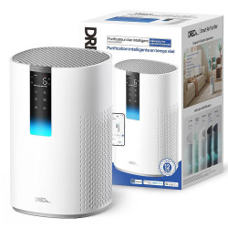 Καθαριστής αέρα DREO Macro 605S, 20 τ.μ., 202 μ.κ.α./ώρα, Wi-Fi, 4 ταχύτητες, Λειτουργία Νυχτερινή + Αυτόματη, Χρονοδιακόπτης, Παιδική ασφάλεια, Ενδείξεις LED για την ποιότητα του αέρα, Λευκό