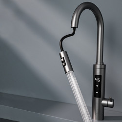 Elite EHD-1514PP Water Heater, 3300W, Adjustable Power, 360° Rotation, Self-heating, Touchscreen Display, IPX4, Silver