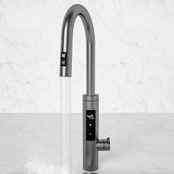 Elite EHD-1514PP Water Heater, 3300W, Adjustable Power, 360° Rotation, Self-heating, Touchscreen Display, IPX4, Silver