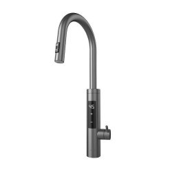 Elite EHD-1514PP Water Heater, 3300W, Adjustable Power, 360° Rotation, Self-heating, Touchscreen Display, IPX4, Silver