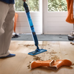 Philips OneUp 5000 XV5113/01 Electric Mop, 2Ah, 70 min, 50 m², 281/178 ml, 2 modes, 360° head, LED indicator, USB charging, Blue