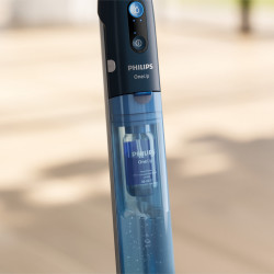 Електрически моп Philips OneUp 5000 XV5113/01, 2Ah, 70 мин, 50м2, 281/178 мл, 2 режима, 360° глава, LED индикатор, USB зареждане, Син