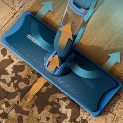 Philips OneUp 5000 XV5113/01 Electric Mop, 2Ah, 70 min, 50 m², 281/178 ml, 2 modes, 360° head, LED indicator, USB charging, Blue