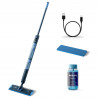 Mop electric Philips OneUp XV5113/01, 2 Ah, 70 min, 50 m², 281/178 ml, 2 moduri, cap rotativ la 360°, indicator LED, încărcare USB, albastru