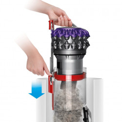 Прахосмукачка без торба Dyson Big Ball Parquet 2 228566-01, 600W, 165AW, 1.5 л, 2-степенна технология Radial Root Cyclone, Автоматично изправяне при преобръщане, Никел/лилав