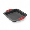 Lekue Baking Pan 1009437, 20x20 cm, Ceramic Non-Stick Coating, Carbon Steel, From +4°C to +240°C, Black/Red
