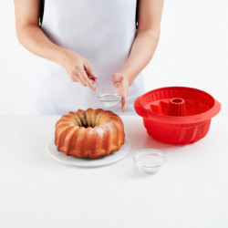 Форма за печене Lekue Ø22cm, силиконова, за кекс, дълбока