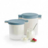 Lekue 1010155 Kefir and Yogurt Making Kit, 18.5 x 14.5 x 15.5 cm, -4 to 90°C, White/Blue