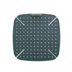 Lekue 1010156 Hot Air Fryer Baking Mat, 22x22 cm, -20/+220°C, Silicone, Gray