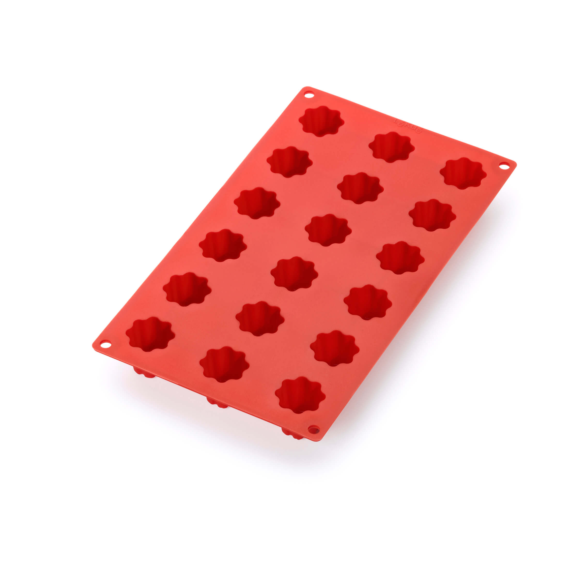 Tava de copt savarine Lekue 1010168, 30x17,5x2,8 cm, 360 ml, -60°C/+220°C, Silicon platinat, Rosu