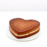 Lekue 1010173 Heart-Shaped Baking Pan, 24.2 x 22.9 x 4.4 cm, -60 to +220°C, Platinum Silicone, Red