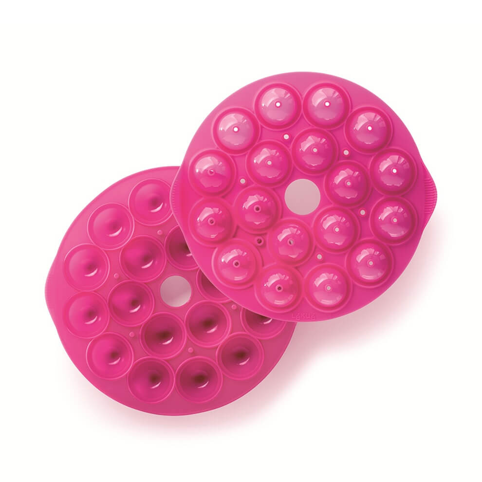 Forma de copt Lekue 1010174, Ø25x4,3 cm, -60°C/+220°C, Silicon platinat, Roz