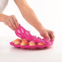 Φόρμα ψησίματος Lekue 1010174, Ø25x4,3 cm, Από -60 έως +220C, Πλατινένιο σιλικόνη, Ροζ