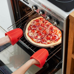 Lekue Pizza Baking Pan 1010177, Ø36x1.8 cm, Perforated, Roll-up, -60/+220°C, Bronze