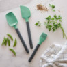 Lekue 1010186 Spatula, 28.5 cm, Scratch-resistant, 4/220°C, Flexible edge, Green