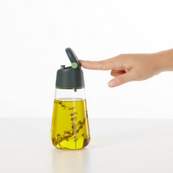 Μπουκάλι για λάδι/ελαιόλαδο Lekue 1010190, 8x17,4 εκ., 400 ml, +4/+80°C, Ομαλή ροή, Γυαλί, Πράσινο