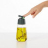 Lekue 1010190 Oil/Olive Oil Bottle, 8x17.4 cm, 400 ml, +4/+80°C, Smooth Pour, Glass, Green