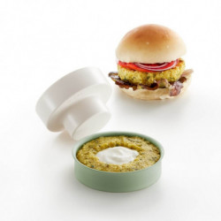 Lekue 1010193 Vegetable Burger Maker, -20/+80°C, ABS, Green