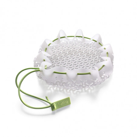 Lekue 1010196 Vegetable and Pasta Steamer, 31 cm, -60/220°C, White/Green