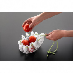 Lekue 1010196 Vegetable and Pasta Steamer, 31 cm, -60/220°C, White/Green