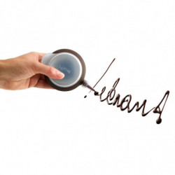 Σιφώνι για γλυκά Lekue 1010199, 4 εξαρτήματα, -60°C/+220°C, πλατινένιο σιλικόνη, Καφέ