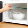 Lekue 1010203 Microwave Cover to Protect Against Splatters, Ø24.5 cm, 4/220°C, Green