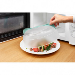 Lekue 1010203 Microwave Cover to Protect Against Splatters, Ø24.5 cm, 4/220°C, Green
