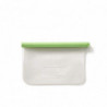 Lekue 1010205 Storage and Freezing Bag, 21.5 x 13.5 cm, 500 ml, Platinum Silicone, -20°C/+80°C, Green
