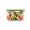 Lekue 1010205 Storage and Freezing Bag, 21.5 x 13.5 cm, 500 ml, Platinum Silicone, -20°C/+80°C, Green