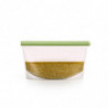 Punga depozitare alimente solide/lichide Lekue 1010208, 500 ml, Silicon, Rezistenta la scurgeri, Etichetare, -60°C/+220°C, Verde
