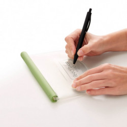 Punga depozitare alimente solide/lichide Lekue 1010208, 500 ml, Silicon, Rezistenta la scurgeri, Etichetare, -60°C/+220°C, Verde