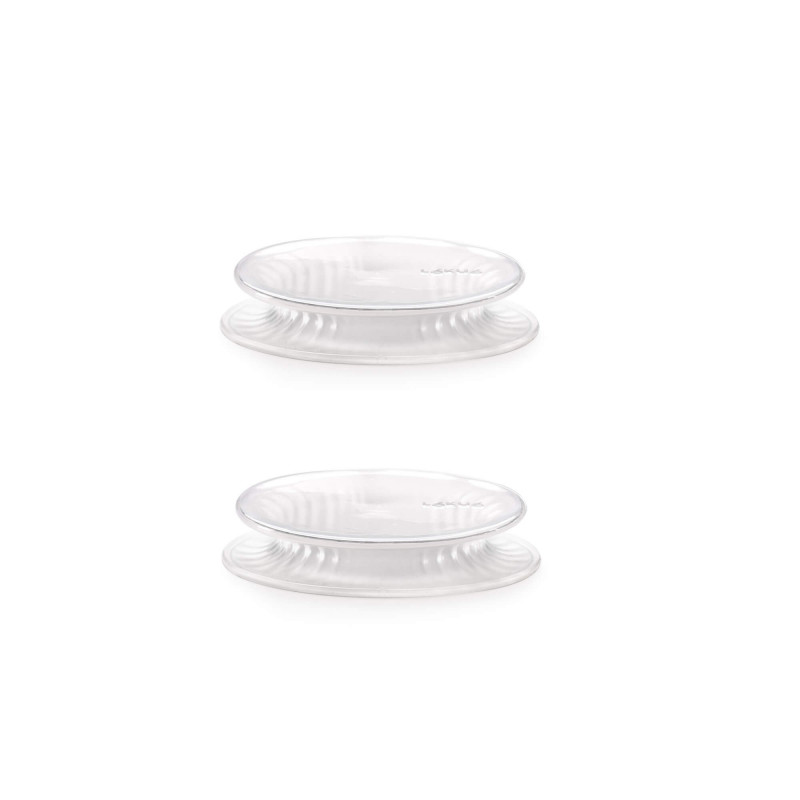 Lekue 2 Storage Lid Set 1010211, Ø8.5 cm, Platinum Silicone, -60°C/+220°C, Clear