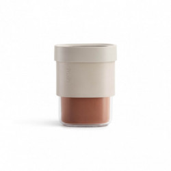 Lekue Beige 1010216 Storage Jar with Attachment, 600–850 ml, -15/+80°C, Polypropylene, Beige