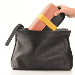 Σετ 2 κουτιά φαγητού Lekue On The Go 1010221, 500 ml, Αεροστεγές κλείσιμο, Θήκη για μαχαιροπίρουνα, Βαλβίδα για φούρνο μικροκυμάτων, Κοράλλι