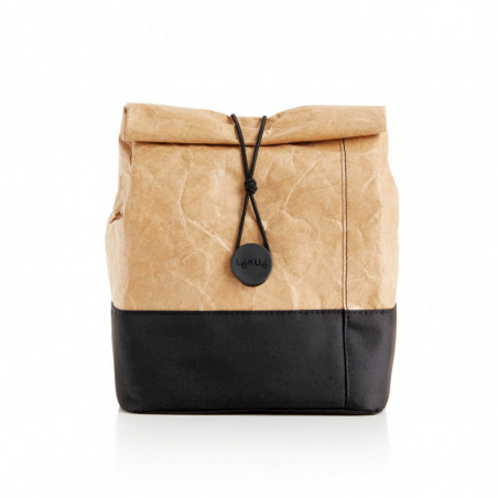 Lekue On The Go 1010234 Reusable Carry Bag, 4 liters, Tyvek, Brown/Black