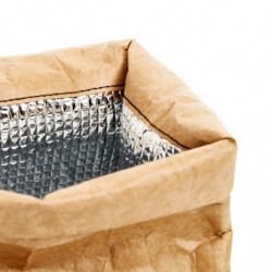 Lekue On The Go 1010234 Reusable Carry Bag, 4 liters, Tyvek, Brown/Black