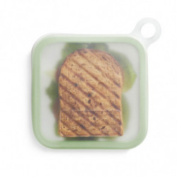 Punga reutilizabilaа pentru sandvisuri Lekue 1010235, 17,5 x 2,5 cm, -20°C/+100°C, Silicon platinat, Verde
