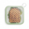 Lekue Reusable Sandwich Bag 1010235, 17.5 x 2.5 cm, -20°C / +100°C, Platinum Silicone, Green