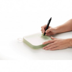 Lekue Reusable Sandwich Bag 1010235, 17.5 x 2.5 cm, -20°C / +100°C, Platinum Silicone, Green