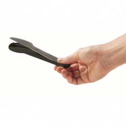 Комплект прибори за хранене Lekue On The Go 1010238, 4 части, Калъф за съхранение, -20°C / +100°C, Неръждаема стомана, Черен