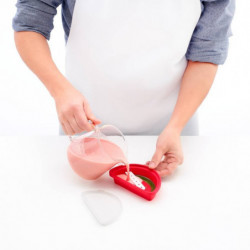 Set 4 forme pentru inghetata pe bat Lekue 1010239, 340 ml, -20°C/+100°C, Silicon platinat, Multicolor